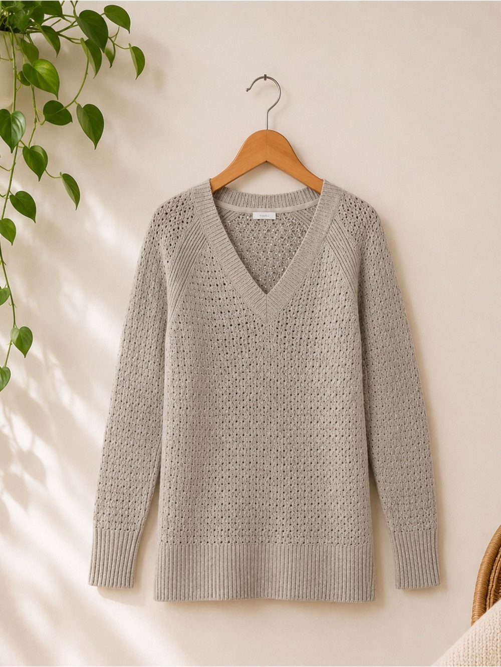 J. Jill PURE JILL Open Texture Sweater-Petite